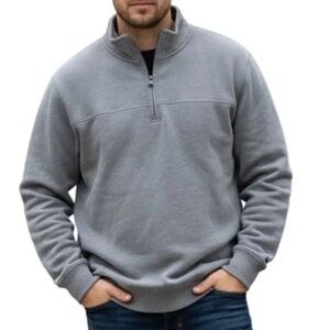Arrow 1851 Men's XXL Saranac Long Sleeve 1/4 Zip Sueded Fleece Pullover
